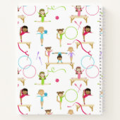 Carnet Cute Multicolore Gymnastique Enfants Fille Nom per (Dos)