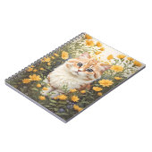 Carnet Cute Munchkin Chat Et Fleurs De Tasse À Beurre (Côté gauche)