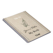 Carnet Cute Music Cello personnalisée (Côté Droit)