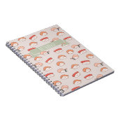 Carnet Cute Nigiri Sushi Motif sans couture (Côté Droit)