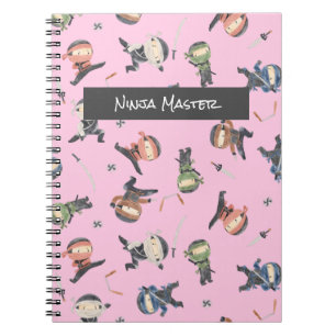 Carnet Cute Ninja Warrior - Enfants Nom Personnalisé