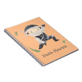 Carnet Cute Ninja Warrior - Enfants Nom Personnalisé (Côté Droit)