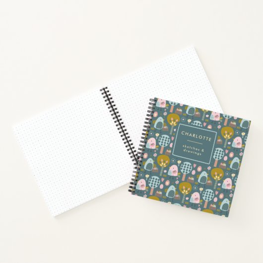 Carnet Cute OEufs de Pâques Poussins Sketchbook Personnal (Intérieur)