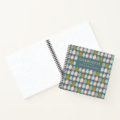 Carnet Cute OEufs de Pâques Turquoise rose personnalisé c (Intérieur)