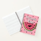Carnet Cute One in a Melon Cute Watermelon Pun rose (Intérieur)