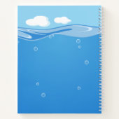 Carnet Cute Orca Whale en Océan (Dos)