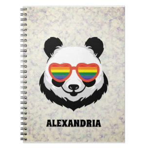 Carnet Cute Ours Panda Arc en ciel LGBTQ