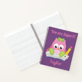 Carnet Cute Owl Vous êtes Super Purple (Intérieur)