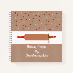 Carnet Cute pain d'épices Thème Vacances Boulangerie Rece