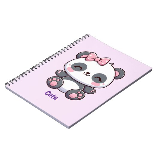 Carnet Cute Panda (Côté gauche)