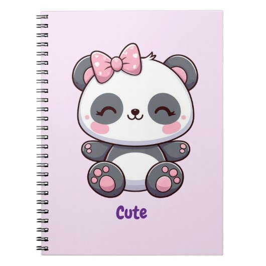 Carnet Cute Panda (Devant)