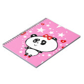 Carnet Cute Panda Bears Funny Personnalisé (Côté gauche)