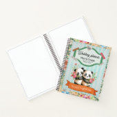 Carnet Cute Panda Couple Wedding planner (Intérieur)