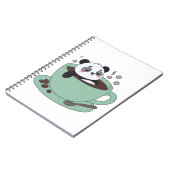 Carnet Cute Panda In Coffee Cup Coffee Lover Gift (Côté gauche)