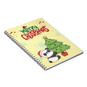 Carnet cute panda merry Christmas note book (Côté Droit)