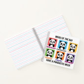 Carnet Cute Panda Mood of the Day Notebook – Kawaii Weekl (Intérieur)