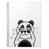 Carnet Cute Panda With Glasses (Devant)
