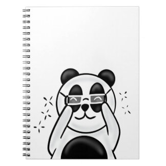 Carnet Cute Panda With Glasses