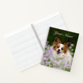 Carnet Cute Papillon Espagnol Tête Amoureux de les chiens (Intérieur)