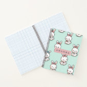 Carnet Cute Pastel Bunny Motif personnalisé (Intérieur)