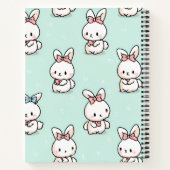 Carnet Cute Pastel Bunny Motif personnalisé (Dos)