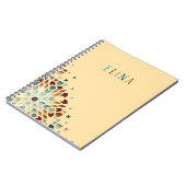 Carnet Cute Pastel Geometric Shapes Personalized Name (Côté gauche)