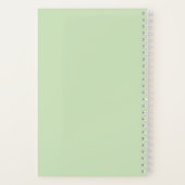 Carnet Cute Pastel Green Name School (Verso)