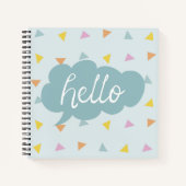 Carnet Cute Pastel Hello (Devant)