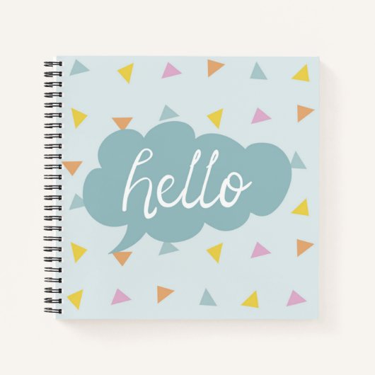 Carnet Cute Pastel Hello (Devant)