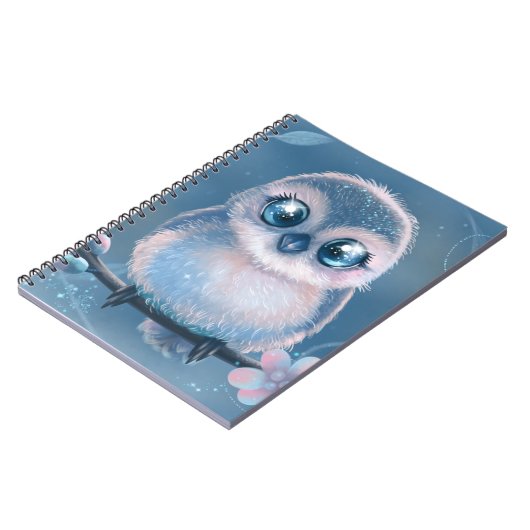 Carnet Cute Pastel Owl Art Notebook (Côté gauche)