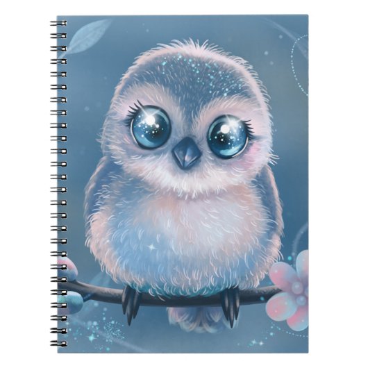 Carnet Cute Pastel Owl Art Notebook (Devant)
