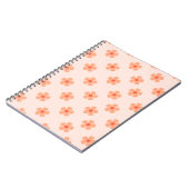 Carnet Cute Peach Flower Pattern Minimal Floral Aesthetic (Côté gauche)