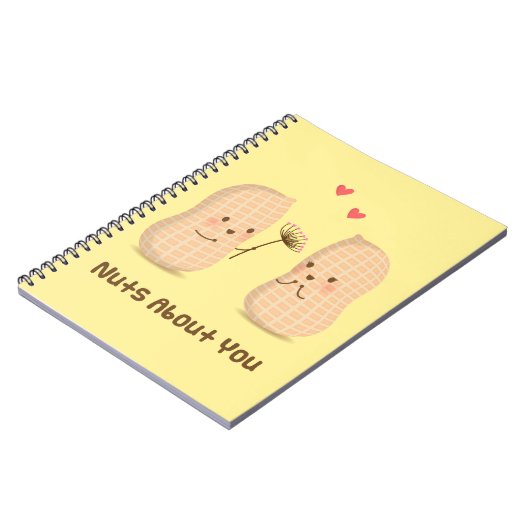 Carnet Cute Peanuts Nuts Sur Vous Pun Amour Humour (Côté gauche)