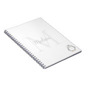 Carnet Cute Penguin Custom Name Initial (Côté Droit)