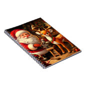 Carnet Cute Père Noël et Reindeer (Côté Droit)