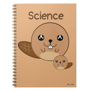 Carnet Cute Personalisée Beaver Animal Kawaii School