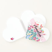 Carnet Cute Personnalisé Peacock Floral (Intérieur)