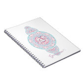 Carnet Cute personnalisée Kawaii Bunny Ornamental Mandala (Côté Droit)