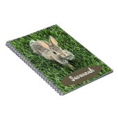Carnet Cute personnalisée Lapin Cottontail (Côté Droit)