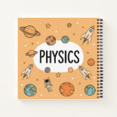 Carnet Cute Physics Science Space Rocket Planets Personal (Dos)