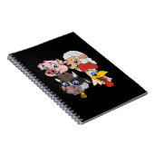 Carnet Cute Pig Sheep Cow (Côté Droit)