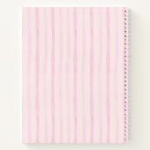 Carnet Cute Pink Bow Spiral Notebook | Coquette School (Dos)