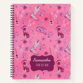 Carnet Cute pink Coquette country girl aesthetic pattern (Devant)
