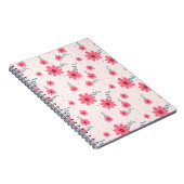 Carnet Cute Pink Floral Pattern | Daisy Flower Aesthetic  (Côté Droit)