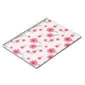 Carnet Cute Pink Floral Pattern | Daisy Flower Aesthetic  (Côté gauche)