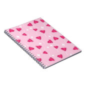 Carnet Cute Pink Heart Lollipop Seamless Pattern (Côté Droit)