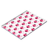 Carnet Cute Pink Labybirds and Flowers (Côté gauche)