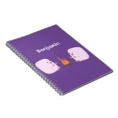 Carnet Cute pink marshmallows by camp fire cartoon (Côté Droit)