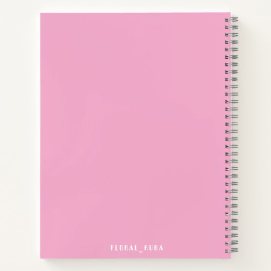 Carnet Cute pink Notebook (Dos)