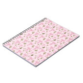Carnet Cute Pink Ribbon Floral Seamless Pattern (Côté gauche)